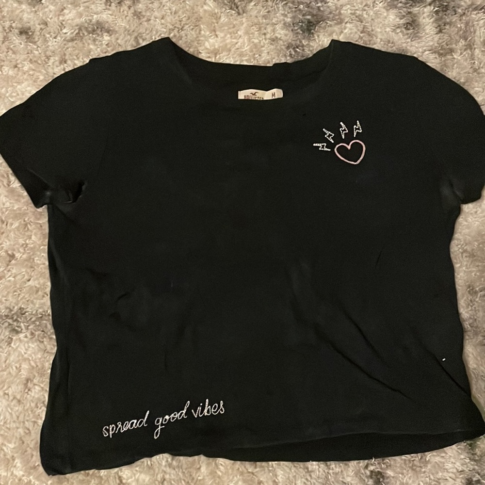 Black crop top